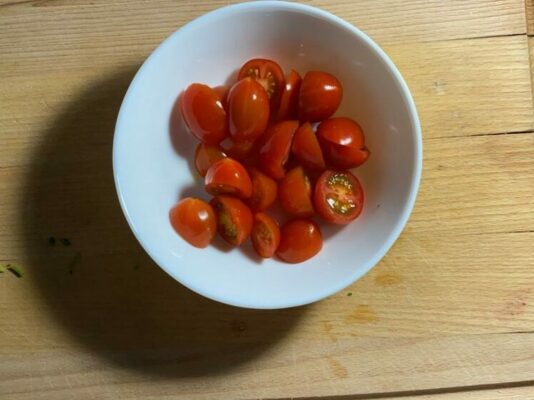 cherry paradajky v miske