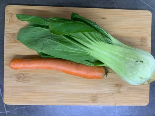 bok choy a mrkva
