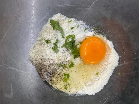 vajicko a parmezan