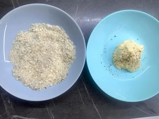 panko a majo v tanieroch